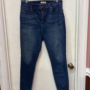 Madewell Dark Blue Skinny Jeans